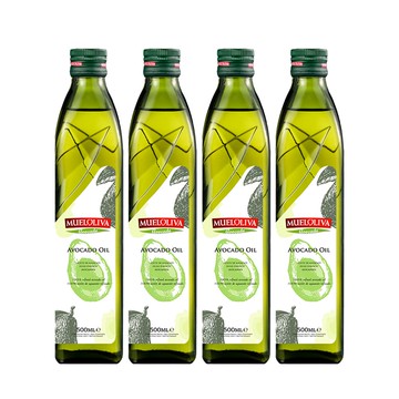 【茉麗華 Mueloliva】西班牙原裝進口酪梨油 500mlx4入