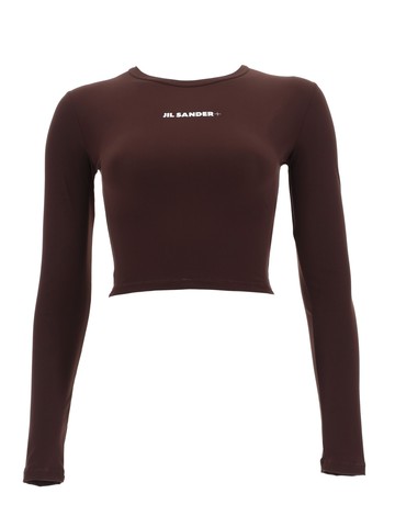 jil sander cropped top with logo