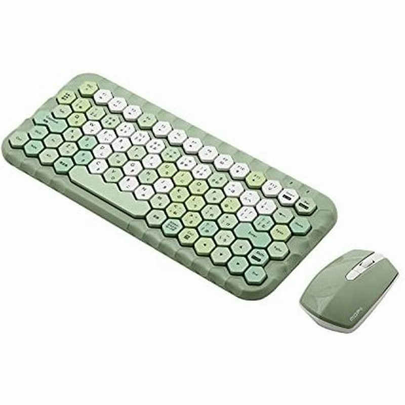 Mofii ハニーカラフル ワイヤレスキーボード マウス セット 無線 かわいい オシャレ 静音 テンキーレス コンパク 通販 Lineポイント最大get Lineショッピング