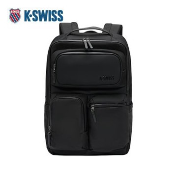 K-SWISS 雙肩後背包 BAG KC7643MCBP01 肩背 中性 黑色 BG419-008