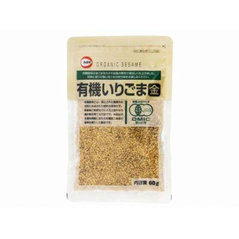 カタギ食品 有機いりごま金 60g まとめ買い(×10)