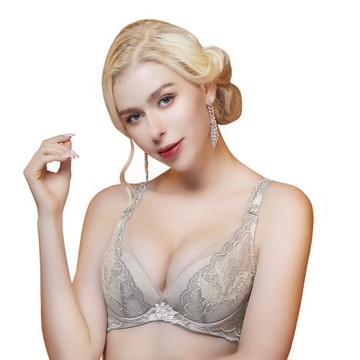 【Swear 思薇爾】蝴蝶花語系列B-E罩軟鋼圈蕾絲集中包覆女內衣(麥香膚)