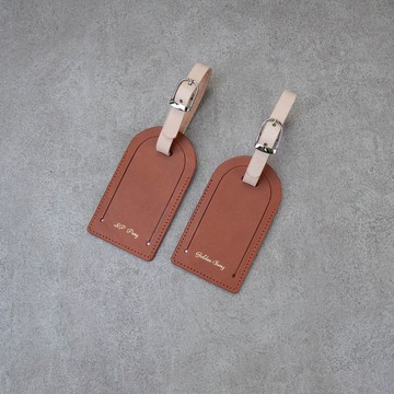 行李吊牌 客製燙金 (二入)