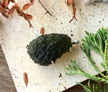 天然捷克隕石銀墜 / 裸石 10.72公克