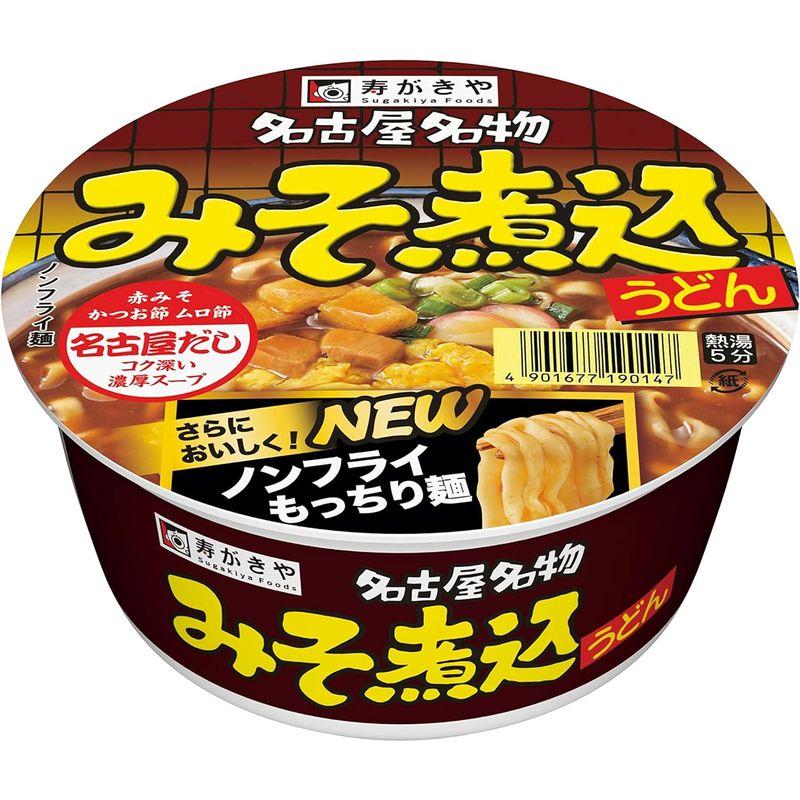 寿がきや カップみそ煮込うどん 106g×12個