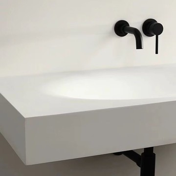 國產可麗耐膚感一體盆雞蛋形圓角浴室櫃洗手洗臉盆衛生間掛墻臺面J-18公司貨