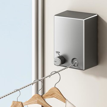 隱形晾衣繩室內免打孔晾衣架伸縮曬衣神器鋼絲陽臺衛生間收縮抽拉