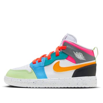 (PS) Air Jordan 1 Mid ALT SE 'White Dark Shadow Hyper Pink Taxi'
