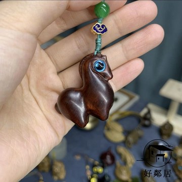 2026年新款掛件 馬到成功掛件 馬年鑰匙扣掛件 彩虹木雕小唐馬馬上有錢掛件彩繪木生肖唐馬吊墜手機鏈鑰匙扣配飾