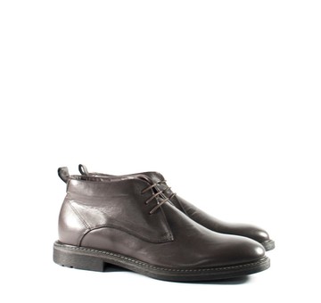 義大利真皮深棕德比短靴