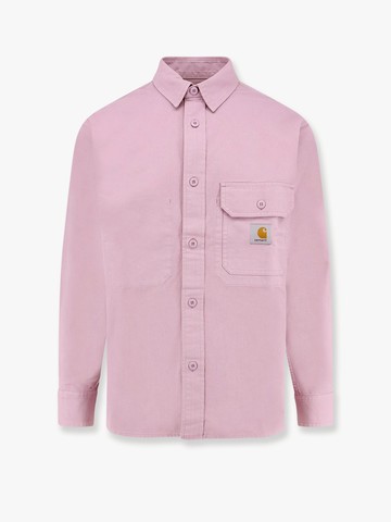 Cotton shirt with logo patch - CARHARTT WIP - gender_Man