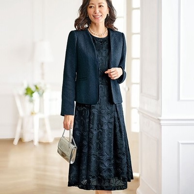 ベルーナ 洗えるストレッチ ゆったりデザインワンピース 黒 13ar レディース 通販 Lineポイント最大get Lineショッピング