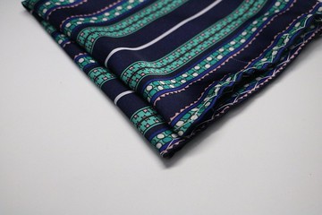 复古老花真丝口袋巾/绅士西装手帕丝巾