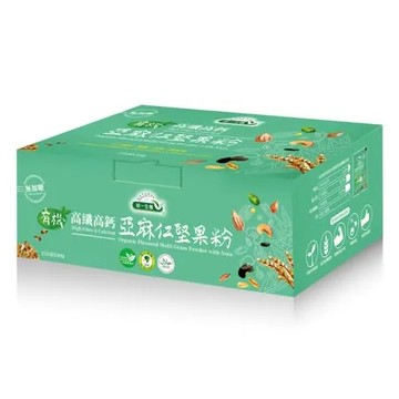 統一生機 有機高纖高鈣亞麻仁堅果粉25g*30包/盒*2盒優惠組