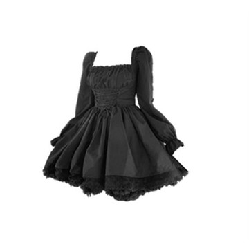 200斤外貿特大碼女裝速賣通亞馬遜歐美純欲風甜美洛麗塔綁帶裙潮