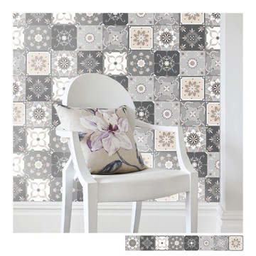 復古花磚壁貼 J款 歐風自黏壁紙 瓷磚牆貼 磁磚貼紙 踢腳線 防水