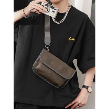 2025新款虎頭包男士胸包復古韓版男包休閑時尚斜挎包男款潮流背包