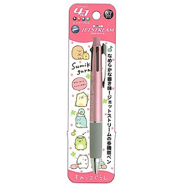 角落公仔 Uni  Jetstream 4+1 多機能溜溜筆。粉點（粉）San-X