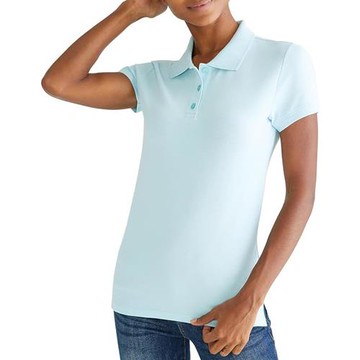 Aeropostale 2025女時尚典雅水藍色短袖POLO(預購)