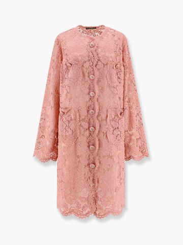 Dg floral lace coat - DOLCE & GABBANA - gender_Woman
