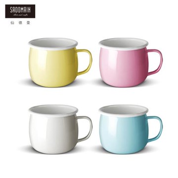 【仙德曼SADOMAIN】繽紛琺瑯口杯400ml