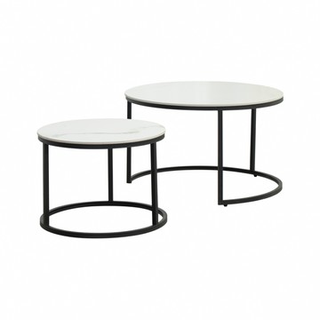 【IDEA】洛斯岩板大小雙茶几/雙圓桌(和室桌 邊桌 矮桌 客廳桌 圓桌)