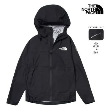 【The North Face 官方旗艦】北面女款黑色FUTURELIGHT防水透氣衝鋒衣｜8A4EJK3 外套