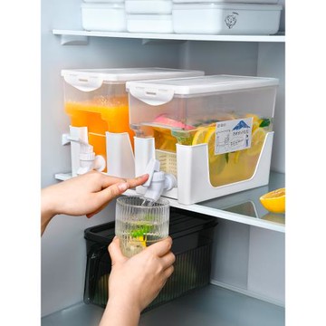 日本冷水壺帶龍頭大容量冰箱水果茶涼水壺家用裝水飲料桶冰水杯果