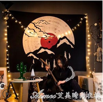 黑色背景布ins掛布網紅抖音直播間裝飾墻布臥室宿舍床頭布置掛毯艾美時尚衣櫥 Yahoo奇摩超級商城 Line購物