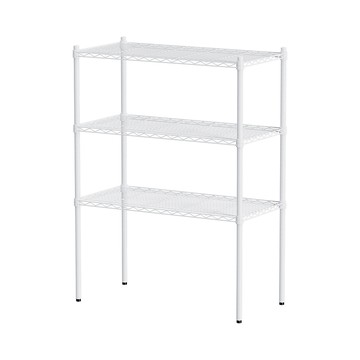【Y HOUSE】90x45x120公分 輕型三層鐵架 鐵力士架 層架-烤漆白
