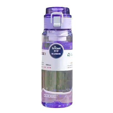 DODGE 道奇 tritan 隨行運動水壺  1個  680ml  紫色