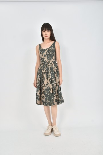 (XS（含）以下) stephane dou春夏潑墨棕色洋裝