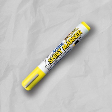 日本 SHACHIHATA  畫布彩繪筆-螢光黃