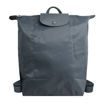 LONGCHAMP LE PLIAGE ONE系列尼龍單色摺疊後背包(中/煙灰)