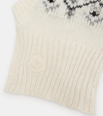 Moncler Embellished alpaca and wool-blend ski mask