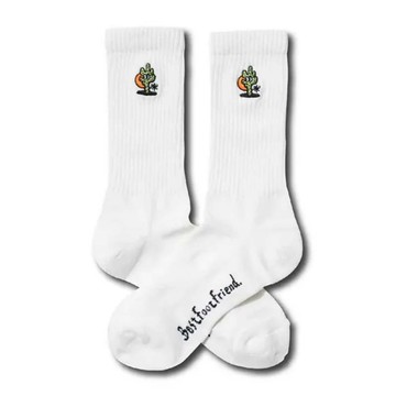 BFF CA Cactus Sock White 仙人掌 白色 中筒襪 襪子 BFF-17 [台灣現貨]