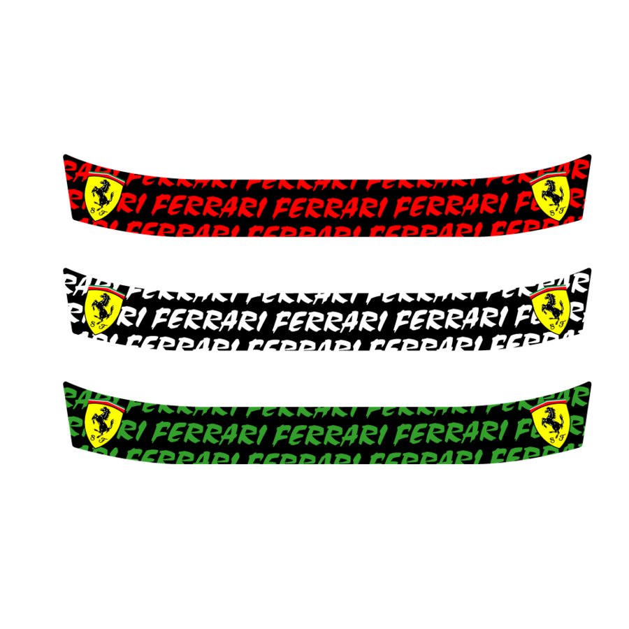 ヘルメットバイザーステッカー Ferrari フェラーリ（bs0034） 通販 LINEポイント最大0.5GET LINEショッピング