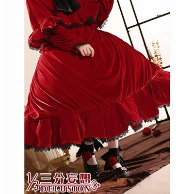 は*な様 新品 三分妄想 Mサイズ 真紅 ローゼンメイデン コスプレ衣装1式 は*な様 新品 三分妄想 Mサイズ 真紅 ローゼンメイデン コスプレ