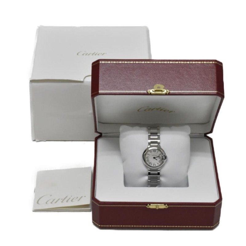 ☆美品【CARTIER】カルティエ バロンブルーSM W69010Z4 クォーツ ...