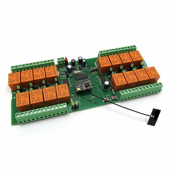 Denkovi WiFi 16 Relay Module, TCP/IP, UDP, Virtual Serial Port - PCB, 24VDC [2美國直購]