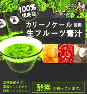 冷凍ザクロ青汁　100ｇ（袋体）×７個 ｃｓ（徳島産ケール、ざくろ、みかん、濃縮甘酒入り）生フルーツ青汁（国産ケー