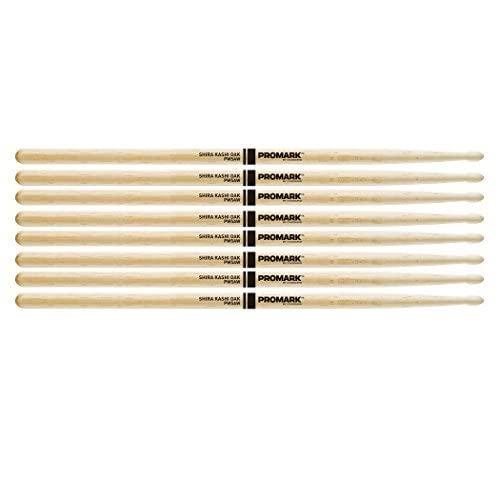 ProMark Classic Attack 5A Shira Kashi Oak Drumsticks, Oval Wood Tip, Four P