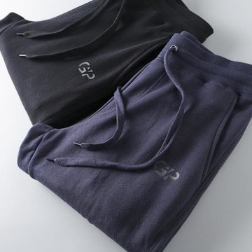 潮炒雞簡約百搭水洗全棉休閑衛褲