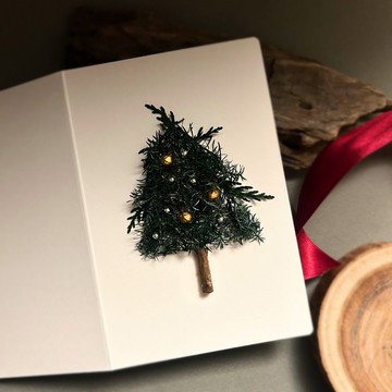 【24小時快速出貨】北歐簡約聖誕卡片/交換禮物/聖誕樹/手工卡片
