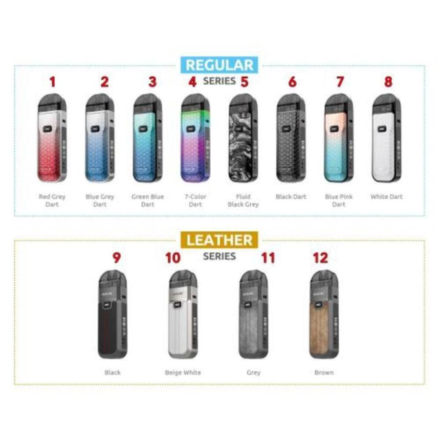 スモック SMOK Nord 80W ポッドシステムキット 2000mAh 5ml|9ブラックｘレザー