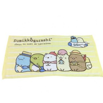 【台灣興隆毛巾】角落生物親子純棉小浴巾-黃色 (單條包裝) 正版授權