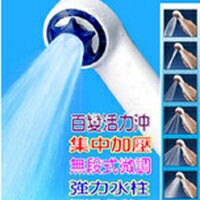 MOTELY魔特萊加壓式百變SPA蓮蓬頭X1贈一指靈觸控節水器X1