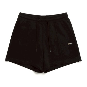 女裝 LEPUS PINTUCK 運動短褲 - 炭黑色