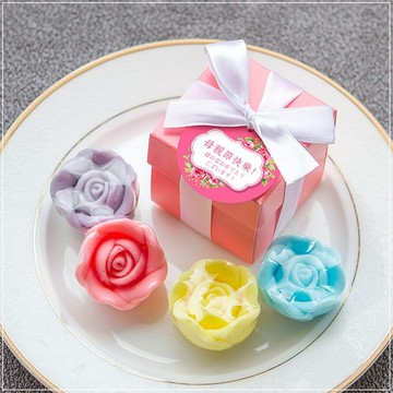 母親節小禮物 活動贈品 Pink粉紅盒裝 玫瑰皂禮盒 1入 活動贈品