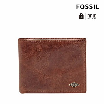 【FOSSIL 官方旗艦館】Ryan 真皮證件格皮夾 (禮盒組附鐵盒，多色可選)